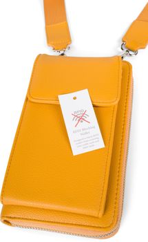 styleBREAKER Damen Taschen Set 2-Teilig Mini Bag mit Handy Fach und RFID Schutz, Umhängetasche, Handytasche, Crossbag 02012385