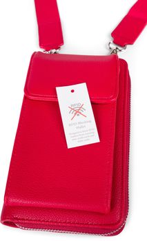 styleBREAKER Damen Taschen Set 2-Teilig Mini Bag mit Handy Fach und RFID Schutz, Umhängetasche, Handytasche, Crossbag 02012385