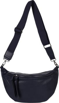 styleBREAKER Damen Halbmond Schultertasche groß | Crossbody Umhängetasche Handtasche mit 2 Wege Reißverschluss & verstellbarem Schultergurt 37 x 17 cm