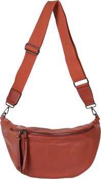 styleBREAKER Damen Halbmond Schultertasche groß | Crossbody Umhängetasche Handtasche mit 2 Wege Reißverschluss & verstellbarem Schultergurt 37 x 17 cm