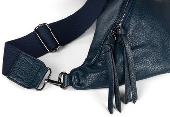styleBREAKER Damen Halbmond Schultertasche groß | Crossbody Umhängetasche Handtasche mit 2 Wege Reißverschluss & verstellbarem Schultergurt 37 x 17 cm