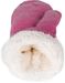 styleBREAKER Damen warme Winter Strick Fäustlinge mit Strass und Perlen, Handschuhe, Thermo Fleece, Strickhandschuhe 09010039