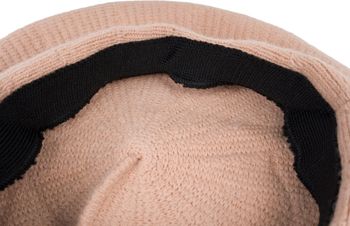 styleBREAKER Damen Feinstrick Baskenmütze mit dezentem Streifen Muster, Winter, Barett, Béret, Franzosen Mütze 04024200