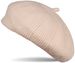 styleBREAKER Damen Feinstrick Baskenmütze mit dezentem Streifen Muster, Winter, Barett, Béret, Franzosen Mütze 04024200
