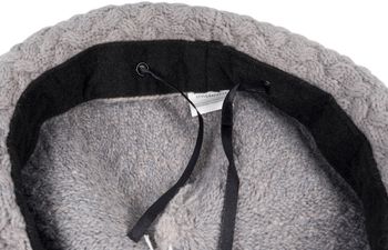 styleBREAKER Damen Feinstrick Baskenmütze mit Flechtmuster, Winter, Barett, Béret, Franzosen Mütze 04024201