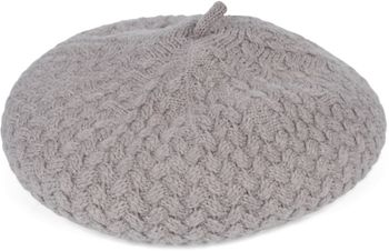styleBREAKER Damen Feinstrick Baskenmütze mit Flechtmuster, Winter, Barett, Béret, Franzosen Mütze 04024201