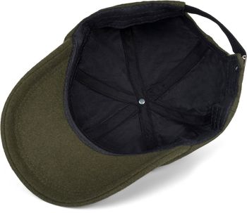 styleBREAKER Unisex Baseball Cap Einfarbig in Flanell Optik mit Wolle, 6-Panel Basecap, Metallschnalle verstellbar 04023088