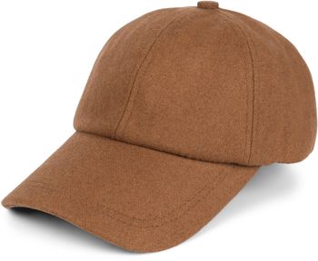 styleBREAKER Unisex Baseball Cap Einfarbig in Flanell Optik mit Wolle, 6-Panel Basecap, Metallschnalle verstellbar 04023088