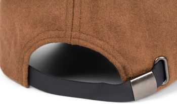 styleBREAKER Unisex Baseball Cap Einfarbig in Flanell Optik mit Wolle, 6-Panel Basecap, Metallschnalle verstellbar 04023088