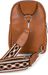 styleBREAKER Damen One Shoulder Rucksack, gemusterter Schultergurt, Einfarbige Crossbody Bag, Cityrucksack, Sling Bag 02012387