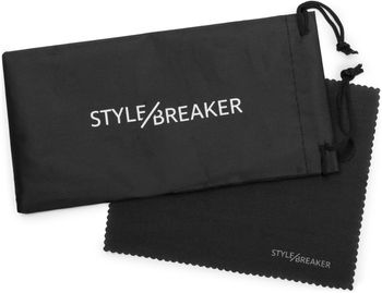 styleBREAKER Damen Sonnenbrille Oval mit filigranem Kunststoff Rahmen und Metall Detail, Polycarbonat Gläser 09020144