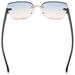 styleBREAKER Damen Sonnenbrille Rahmenlos mit getönten Rechteckigen Polycarbonat Gläsern, Kunststoff Bügeln 09020145