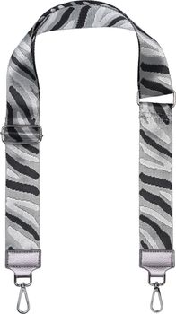 styleBREAKER Breiter Taschen Schulterriemen verstellbar mit Zebra Muster, Wechsel Taschengurt, Handyband, Handykette 02013033