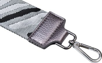 styleBREAKER Breiter Taschen Schulterriemen verstellbar mit Zebra Muster, Wechsel Taschengurt, Handyband, Handykette 02013033