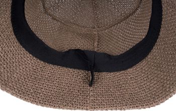 styleBREAKER Damen Papierstroh Sonnenhut | faltbarer Fischerhut | leichter Bucket Hat mit Schweißband | Sommerhut mit Krempe als Sonnenschutz für Outdoor Strand Freizeit