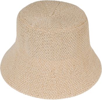 styleBREAKER Damen Papierstroh Sonnenhut | faltbarer Fischerhut | leichter Bucket Hat mit Schweißband | Sommerhut mit Krempe als Sonnenschutz für Outdoor Strand Freizeit