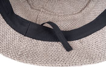 styleBREAKER Damen Papierstroh Sonnenhut | faltbarer Fischerhut | leichter Bucket Hat mit Schweißband | Sommerhut mit Krempe als Sonnenschutz für Outdoor Strand Freizeit