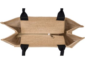 styleBREAKER Leinen Henkeltasche mit Traumfänger Print im Boho Style | Damen Shopper mit Reißverschluss | Sommer Strandtasche 41 x 33 x 17 cm