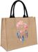 styleBREAKER Leinen Henkeltasche mit Traumfänger Print im Boho Style | Damen Shopper mit Reißverschluss | Sommer Strandtasche 41 x 33 x 17 cm