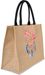 styleBREAKER Leinen Henkeltasche mit Traumfänger Print im Boho Style | Damen Shopper mit Reißverschluss | Sommer Strandtasche 41 x 33 x 17 cm