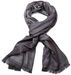 styleBREAKER Unisex weicher langer Schal mit Fransen und dezentem Quadrate Muster, Geometrisch gemustert, Tuch 01018051