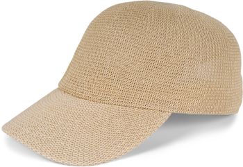 styleBREAKER Papierstroh Baseball Cap einfarbig | luftiges Sommer Basecap mit Metallschnalle verstellbar | Unisex Cap mit Schweißband für Damen und Herren