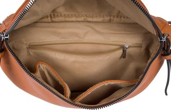 styleBREAKER Damen Halbmond Crossbody Schultertaschen Set 2-Teilig, Schultergurt mit Zick-Zack Rauten Muster 02012396
