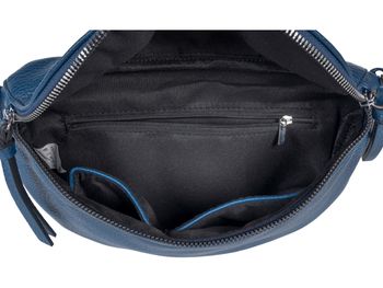 styleBREAKER Damen Halbmond Crossbody Schultertaschen Set 2-Teilig, Schultergurt mit Zick-Zack Rauten Muster 02012396