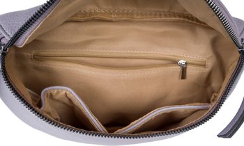 styleBREAKER Damen Halbmond Crossbody Schultertaschen Set 2-Teilig, Schultergurt mit Zick-Zack Rauten Muster 02012396