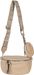 styleBREAKER Damen Halbmond Crossbody Schultertaschen Set 2-Teilig, Schultergurt mit Zick-Zack Rauten Muster 02012396