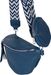 styleBREAKER Damen Halbmond Crossbody Schultertaschen Set 2-Teilig, Schultergurt mit Zick-Zack Rauten Muster 02012396