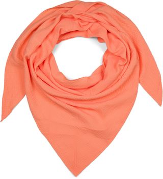 styleBREAKER Damen Musselin Dreieckstuch aus 100% Baumwolle | Weiches und leichtes Halstuch für Damen Unifarben | Stylisches Tuch für jede Jahreszeit - Made in Italy, 196 x 84 cm