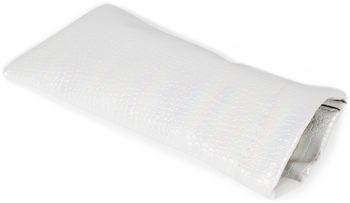 styleBREAKER Etui für Sonnenbrillen in Perlmutt Kroko Optik mit Brillenputztuch, Brillenetui Schnappverschluss, Unisex 09020147