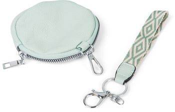 styleBREAKER Damen Halbmond Crossbody Schultertaschen Set 3-Teilig, Schultergurt mit Muster, Schlüsselanhänger, Börse 02012398