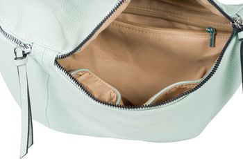styleBREAKER Damen Halbmond Crossbody Schultertaschen Set 3-Teilig, Schultergurt mit Muster, Schlüsselanhänger, Börse 02012398
