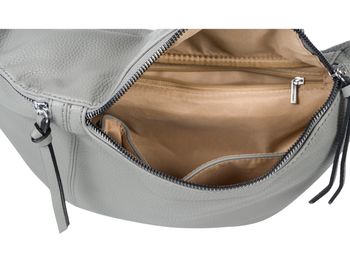 styleBREAKER Damen Halbmond Crossbody Schultertaschen Set 3-Teilig, Schultergurt mit Muster, Schlüsselanhänger, Börse 02012398
