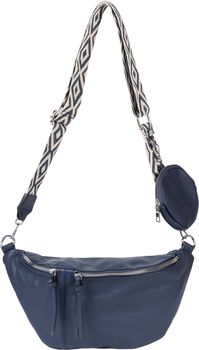 styleBREAKER Damen Halbmond Crossbody Schultertaschen Set 3-Teilig, Schultergurt mit Muster, Schlüsselanhänger, Börse 02012398