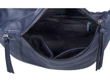 styleBREAKER Damen Halbmond Crossbody Schultertaschen Set 3-Teilig, Schultergurt mit Muster, Schlüsselanhänger, Börse 02012398