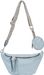 styleBREAKER Damen Halbmond Crossbody Schultertaschen Set 3-Teilig, Schultergurt mit Muster, Schlüsselanhänger, Börse 02012398