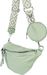 styleBREAKER Damen Halbmond Crossbody Schultertaschen Set 3-Teilig, Schultergurt mit Muster, Schlüsselanhänger, Börse 02012398