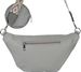 styleBREAKER Damen Halbmond Crossbody Schultertaschen Set 3-Teilig, Schultergurt mit Muster, Schlüsselanhänger, Börse 02012398