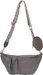 styleBREAKER Damen Halbmond Crossbody Schultertaschen Set 3-Teilig, Schultergurt mit Muster, Schlüsselanhänger, Börse 02012398