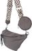 styleBREAKER Damen Halbmond Crossbody Schultertaschen Set 3-Teilig, Schultergurt mit Muster, Schlüsselanhänger, Börse 02012398