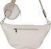 styleBREAKER Damen Halbmond Crossbody Schultertaschen Set 3-Teilig, Schultergurt mit Muster, Schlüsselanhänger, Börse 02012398