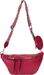 styleBREAKER Damen Halbmond Crossbody Schultertaschen Set 3-Teilig, Schultergurt mit Muster, Schlüsselanhänger, Börse 02012398