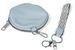 styleBREAKER Damen Halbmond Crossbody Schultertaschen Set 3-Teilig, Schultergurt mit Muster, Schlüsselanhänger, Börse 02012398