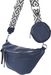styleBREAKER Damen Halbmond Crossbody Schultertaschen Set 3-Teilig, Schultergurt mit Muster, Schlüsselanhänger, Börse 02012398