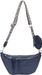 styleBREAKER Damen Halbmond Crossbody Schultertaschen Set 3-Teilig, Schultergurt mit Muster, Schlüsselanhänger, Börse 02012398