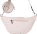 styleBREAKER Damen Halbmond Crossbody Schultertaschen Set 3-Teilig, Schultergurt mit Muster, Schlüsselanhänger, Börse 02012398
