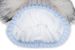 styleBREAKER Kinder Strick Bommelmütze 3-Farbig Gestreift, 2 Kunstfellbommel, Fleece Futter, 2-5 Jahre 04024204